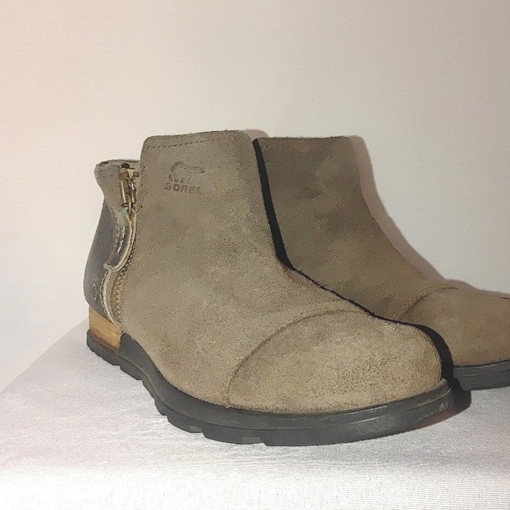 Sorel Major Low‎ Leather Ankle Boot NL2161-245 Suede Leather Fossil Brown US 10